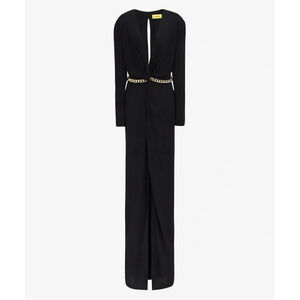 Like New Peter Dundas Garbo Black Gown Size 44 = L